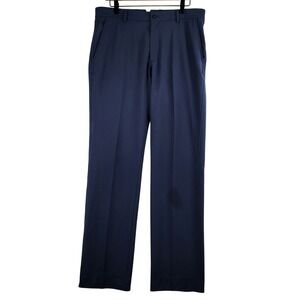 Dunning Golf Pants Mens 33 (Fits: 34x32) Navy Blue Performance Stretch